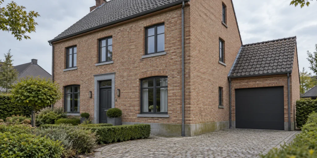Bakstenen woninggevel als illustratie bij gevelreiniging door Terrasco